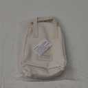 IMCUZUR Travel Makeup Bag Cosmetic Organizer for Women, Portable Skincare Bag for Traveling, Waterproof PU Leather Make up Tote Bag (White)