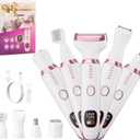 RUIM Electric Razors for Women, Painless 5 in 1 Shaver for Legs Bikini Facial Hair Removal, Body Wet/Dry Razor Water Resistant Grooming Kit, Cordless Womens Trimmer for Grooming