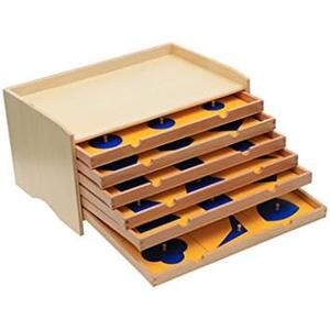 Adena Montessori Geometric Puzzle Geometric Cabinet Montessori Sensorial Materials Educational Tools Preschool Equipment