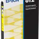 Epson 812 DURABrite Ultra Ink Standard Capacity Yellow Cartridge (T812420-S) Works with Workforce Pro WF-7310,7820, 7840, EC-C7000