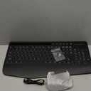 Wireless Keyboard and Mouse Combo - Dual System RGB Backlit Mouse and Keyboard,2.4G Rechargeable,Full-Sized Ergonomic Silent Design with Phone Holder for Windows Mac PC Laptop (Black-V1)