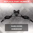 544B2-EG300 Front Subframe Crossmember Brace Bracket, Replacement for Infiniti EX35 EX37 G25 G35 G37 M35 M45 M37 M56 2007-2013, Front Suspension Bar Assy-Cross Part# 544B2EG300