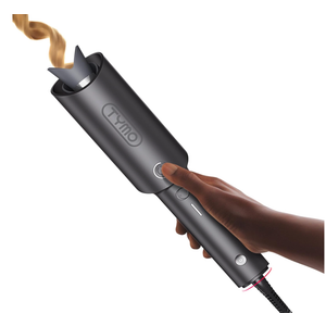 TYMO Hair Curler Automatic Rotating - CURLPRO, Beach Waves Curling Wand, Anti-Scald Curling Iron, Portable 500 Million Ionic, Dual Voltage & Lightweight for Travel, Ceramic Coating, Gray 1 inch