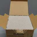 [500 Bulk] 5.75 inch White Small Paper Straws for Kids, Milk Cartons, Cocktail, Coffee, Short Drinks - Eco Friendly Disposable Drinking Straws