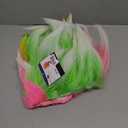 Funny Party Hats Rainbow Troll Hair Wig - Colorful 80s Wigs - Neon Spiked Crazy Costume Wig