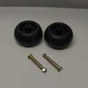 2 pcs Deck Wheels + Shoulder Bolts, Lock Nuts For 133957 174873 532133957 532174873 Replace 734-03058, 753-04856. 92683, 92265. M84690