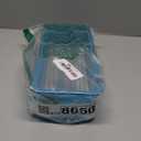 VOSAREA Plastic Cutlery Organizer Tray Lid Kitchen Utensil Storage Transparent Design for Easy Visibility Non- Base for Countertop Use (Blue)