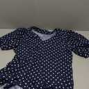 Romanstii Women Casual V-Neck T-Shirts Loose Puff Short Sleeve Tops Tunic Blouses, Medium