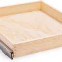 Mulush 29”W x 21”D x 3”H Soft Close Slide Out Wood Drawer Organizer for Kitchen, (Cabinet Opening>29.5 inches for Bottom Assembly, Width= 29 inches for Side Assembly)