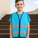 SIFE Kids Safety Vest for Children 3-12Y,w/3M Compatible Tech,6 Colors - Mesh & Knit (Green, XS)