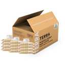 Terra Bamboo Baby Wipes: Manuka Honey, 99.5% Pure New Zealand Water, 100% Biodegradable Bamboo Fiber, 0% Plastic, Unscented Baby Wipes for Sensitive Skin, 12 Packs of 70 Wipes