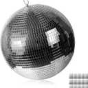 16inch Disco Ball Mirror Balls Large Hanging Disco Balls for Party Decorations, Weddings, Events, (16inch Disco Ball x 1pc, Replacement Mirror x 15pcs)