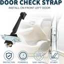 Door Check Strap Stopper Limiter for Acura MDX TL Durable No.72380S84A01/924-164 | Front Left Door Check Bracket Stop 1Pc Door Checker Arm Assembly for Honda Accord Pilot
