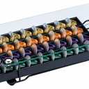 ZCDCP Coffee Pod Holder, Black Nespresso Original Pod Holder, Coffee Capsule Storage Drawer with Crystal Tempered Glass Top, 40 Pods