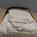 Andency Oversized King Comforter Set, 7 Pieces Beige Bedding