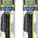 Rain-X 810364 Repellency Water Repellent Wiper Blades, 24" Windshield Wipers (Pack of 2), All Weather Streak-Free for Enhanced Visibility w/Water Repellency Formula 