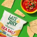 Late July Sea Salt Organic Tortilla Chips, 10.1 Oz Bag (EXP 10/10/26)