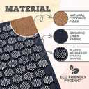 BalanceMate Acupressure Mat Set with 6,210 Pressure Points for Pain Relief and Relaxation Kit for Back, Neck, and Sleep Yoga and Meditation Pillow (Deep Black)