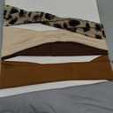 Wide Headbands for Women Trendy Women's Hair Bands Non Slip Yoga Workout Head Bands for Everyday Fashion Hair Accessories Band 6 Pack (Set F-6Pcs Leopard,Brown,Coffee,Beige,Light Gray,Black)