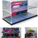 Acrylic Display Case Compatible with Lego Speed Champions F1 10-in-1 Collector's Pack, Dust-Proof Display Box Compatible with Lego 77242-77251,Size:20.079.4410.23 in(NOT Included The Model)