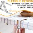 60pcs Tablecloth Clips,Heavy Duty Picnic Table Clips, Stainless Steel Table Cloth Cover Clamps, Table Cloth Holders Ideal for Home Wedding Party Indoor Outdoor Camping Picnic