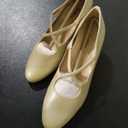 Trotters Jamie - Women's Cross-Strap Pump White Pearl, 9.5