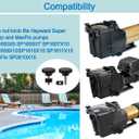 Pool Pump SPX1600PN Nut Knob Swivel Nut Gasket (2 PCS) Compatible with Hayward Super Pump & MaxFlo Pump, Replacement SP1600X5 SP1605X7 SP1607X10 SP1610X15 SP1611X15 SP2810X15 Strainer Cover Lid Knob