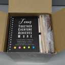 Resurhang 48 Pcs/24 Set Teacher Appreciation Gift for Nurse Coworkers Staff Employee Positive A6 Spiral Journal Notebook with Pen for Team Volunteer Graduation(Deep Color,Team Together)