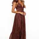 Petal & Pup Women's Harmony Maxi Dress (Brown, S)