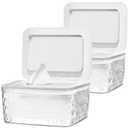 Hswt 2 Pack Wipes Dispenser Seal-Designed Wipe Dispenser Holder Wipes Case Box for Bathroom Keep Wipes Fresh, Dust-Proof & Non-Slip
