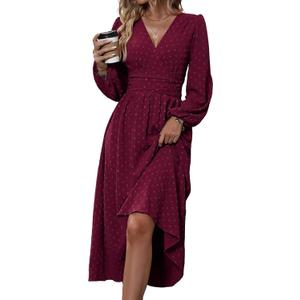 Dresses for Women 2026 Blue Maxi Dress Formal Wedding Guest Dresses for Women Long Sleeve Dresses for Women M