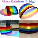 Rainbow Bridge Pet Memorial Gifts for Dogs Cats, Loss of Dog Sympathy Gift with Paw Prints Photo Frame Key Chain & Sympathy Card for Pets Lovers(Keychain with Blue Paw)