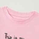 Girl's Cute Cat Graphic T-Shirts Funny Animal Lover Tee Pink (Pink)