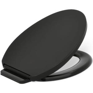 Kohler K-26801-7 Impro ReadyLatch Quiet Close Elongated Toilet Seat, Black