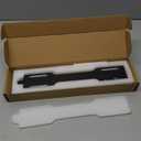 FIRJOY 12" Valet Rod for Closet Pull Out (1 Pack, Black)