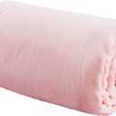 Bedsure Bedding Fleece Blanket for Girls and Boys - Soft Cozy Cute Small Throw Blankets for Travel, 43x55 Inches, Pink (Kids (43" x 55"))