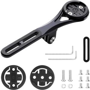 Bike Aero Integrated Handlebar Out Front Combo Mount, Integrated Handlebar System Bicycle Computer Mount Compatible with Garmin, Wahoo, Go Pro