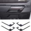 Aunginsy Inner Door Handle Panel Strip Trim Compatible with Toyota Tundra 2022-2026, Front Rear Door Panel C-shaped Decorative Cover C-Type Protection ABS Interior Accessories, Not Fit Limited Version (Carbon Fiber Pattern)