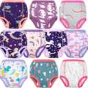 MooMoo Baby Potty Training Underwear 10 Packs Absorbent Toddler Training Pants for Boys and Girls Cotton Pee Pants 5T