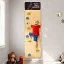 Wooden Climbing Wall, Kids Indoor Climbing Wall Panels with 12 Rock Holds, Montessori Climbing Toy for Playroom & Home Gym, Aged 3+, Medium