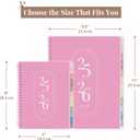 3 x Rileys Academic Planner 2025-2026, Daily, Weekly & Monthly Planner, July 2025 - June 2026, Student Notes Pages, Twin-Wire Binding, Weekly Agenda for School & Work (8.5 x 11-Inches, Pink)