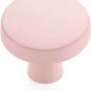 Ravinte 15 Pack Drawer Pulls 1-1/4 Inch Pink Kitchen Cabinet Knobs Solid Round Dresser Handles for Simple Cupboard Hardware