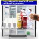 AMLLLC Drink Dispenser for Fridge,Automatic Pusher Glide Soda Can Dispenser for Refrigerator and Adjustable Width - Storage 25 Cans