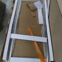 GroGro Frameless Bathroom Glass Shower Door,34-35.5" W x 72" H Pivot Swing Shower Door,1/4 in Thick Clear Tempered Glass,Brushed Nickel Finishr,Shower Doors Can Reversible Installation