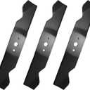 742-3013 Mulching Mower Blades Kit Compatible with 54" Deck Cub Ca-det GT2554 GT1554 Lawn Mowers，Replace 759-3857, 3 Pack