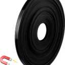 Magnetic Tape Roll Thin Strips, 0.39 Inch x 33 Feet Magnetic Board Dividers Whiteboard Graphic Decorative Tape Marking Line for Classroom Office Art Accessories(Black)
