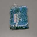 ZAFUL Women Strapless Textured Bandeau Bikini 2 Piece Swimwear Cheeky Solid Lace up Bathing Suits (Large, 4-Blue-Teeth)