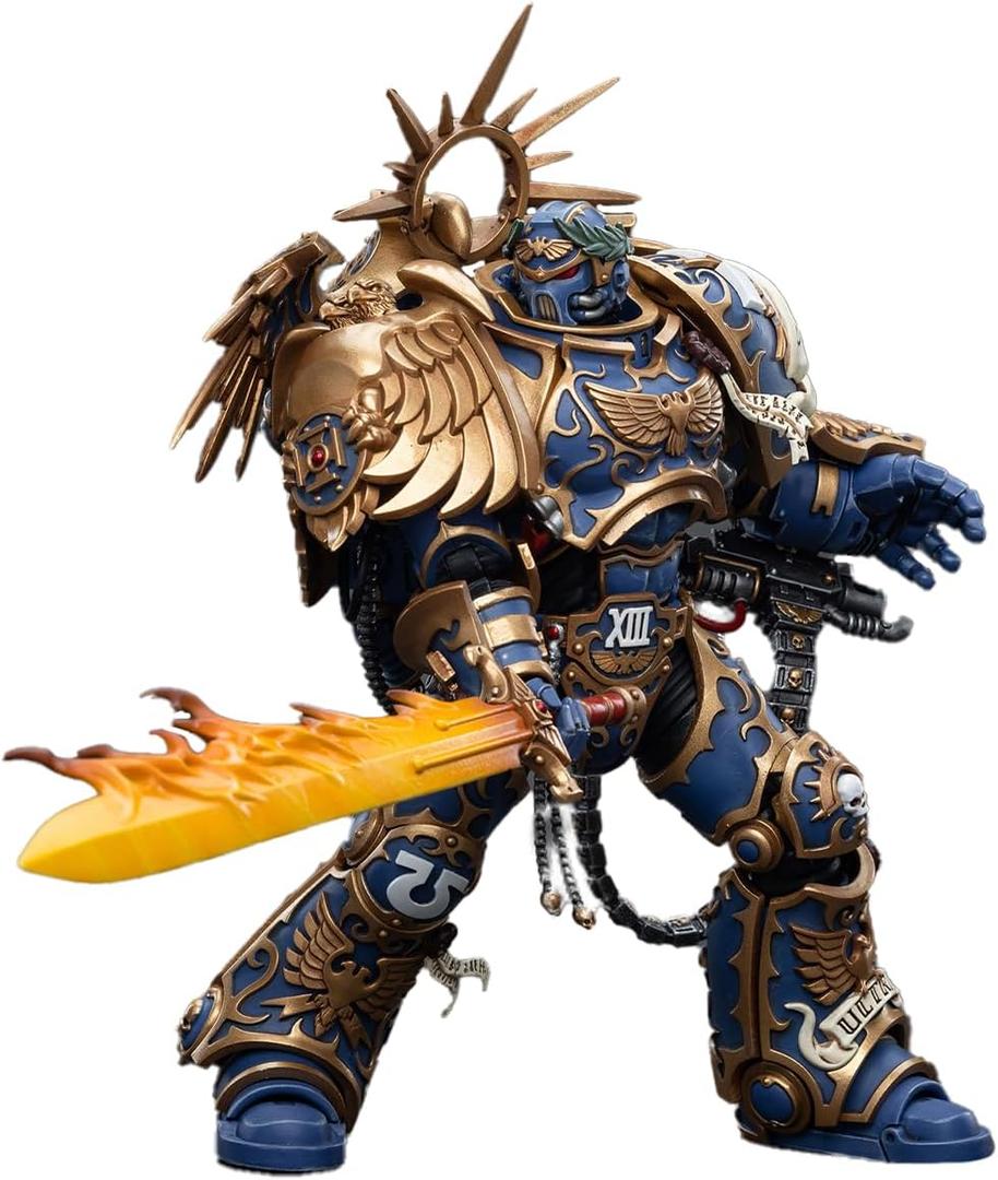 JOYTOY 7-inch Warhammer 40K 1/18 Action Figure, Ultramarines Primarch Roboute Guilliman Collection, Gift for Action Figure Lovers & Collectors Above 15 Years Old