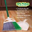 Libman FlexTech Broom with Dustpan Combo Set for Sweeping Indoor and Outdoor Floors, Pet, Dog Hair Broom, 55 Precision Angle Broom, 3 Piece Handle, 11" Wide, 10.25" Wide Dust Pan