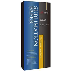 A-SUB Sublimation Paper 3.5x9 Inch for DIY Unique Christmas Gifts Compatible with Inkjet Printer which Match Sublimation Ink 100 Sheets